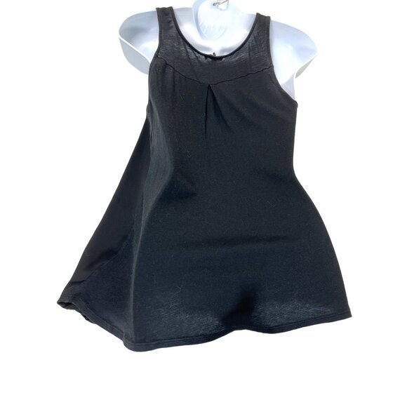 Express Medium Black Sleeveless Top 1/4 Zipper Front 21h - Picture 4 of 11